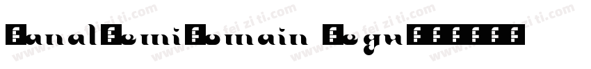 CanalDemiRomain Regu字体转换